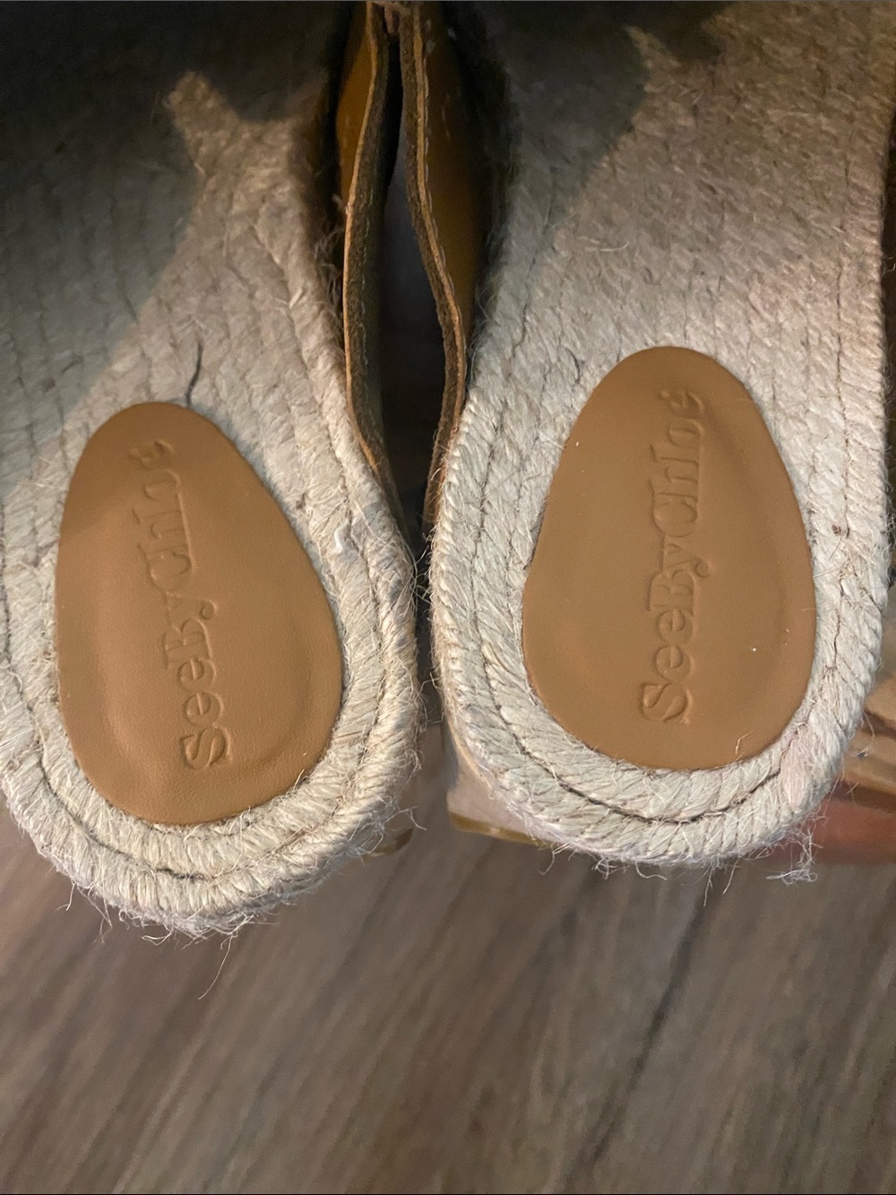 See by Chloe Viviane platform wooden Clog in Tobacco size 38 - Picture 7 of 12